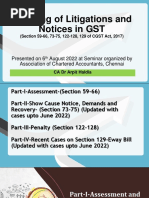 Handling of Litigations and Notices in GST-CA DR Arpit Haldia