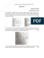 Elementary Mechanical Engineering (MEL152) : Assignment 1