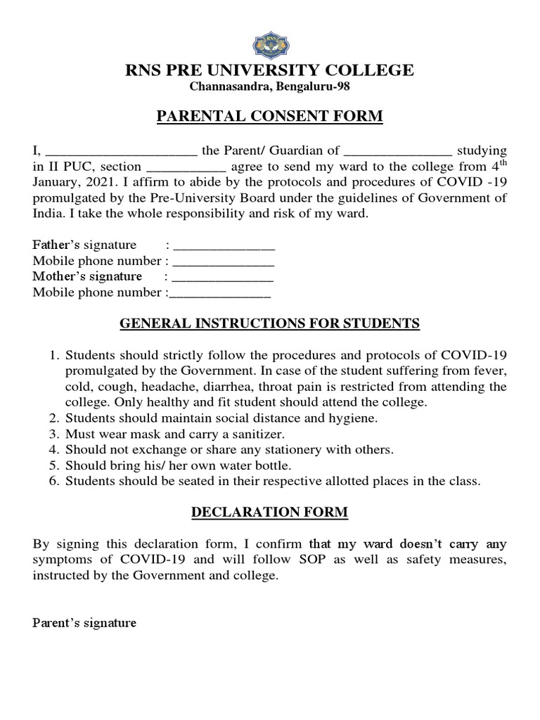Consent Letter | PDF