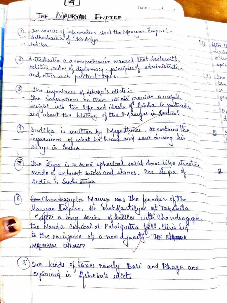 Mauryan empire ch 4 class 9 hist pdf ashoka
