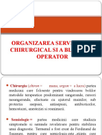 LP ORGANIZAREA SERVICIULUI CHIRURGICAL SI A BLOCULUI OPERATOR LP Amg Si MG