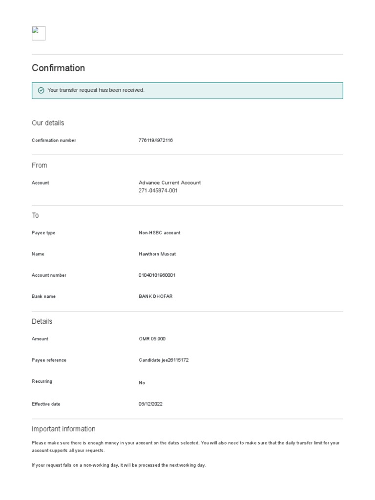 IELTS Fees Paid | PDF