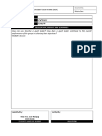 Form - CWTS101 Essay #6