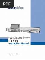 Datavideo - HDR-90 Instruction Manual