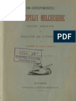 Const. C. Diculescu - Din Corespondentele Episcopului Melchisedec