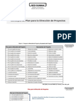 Plan para La Dirección de Proyectos