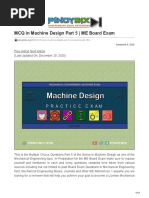 MCQ in Machine Design Part 5 ME Board Exam