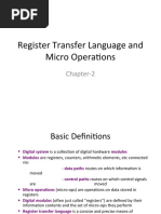 Chapter 2 Register Transfer Language and Micro Operations