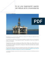 Caso de Éxito en Una Negociación Usando Las Técnicas Del Método de La Universidad de Harvard