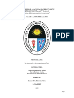 Monografía de La Democracia y Corrupción en El Perú