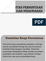 Elastisitas Harga Permintaan dan Penawaran