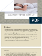 Kebutuhan Istirahat & Tidur