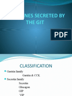 Hormones Secreted by the GIT: Classification and Actions