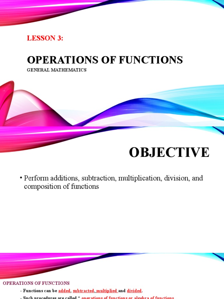 Operation Of Functions Addition