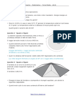 Prove Esame Matematica 2018