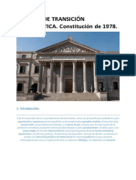 Proceso de Transición Democrática. Constitución de 1978.