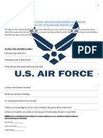Get certified copy of US Air Force marriage certificate