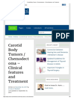 Carotid Body Tumors - Chemodectoma - Clinical Features and Treatment