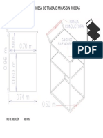 Planos de Mesa de Trabajo Sin Ruedas Plano Final