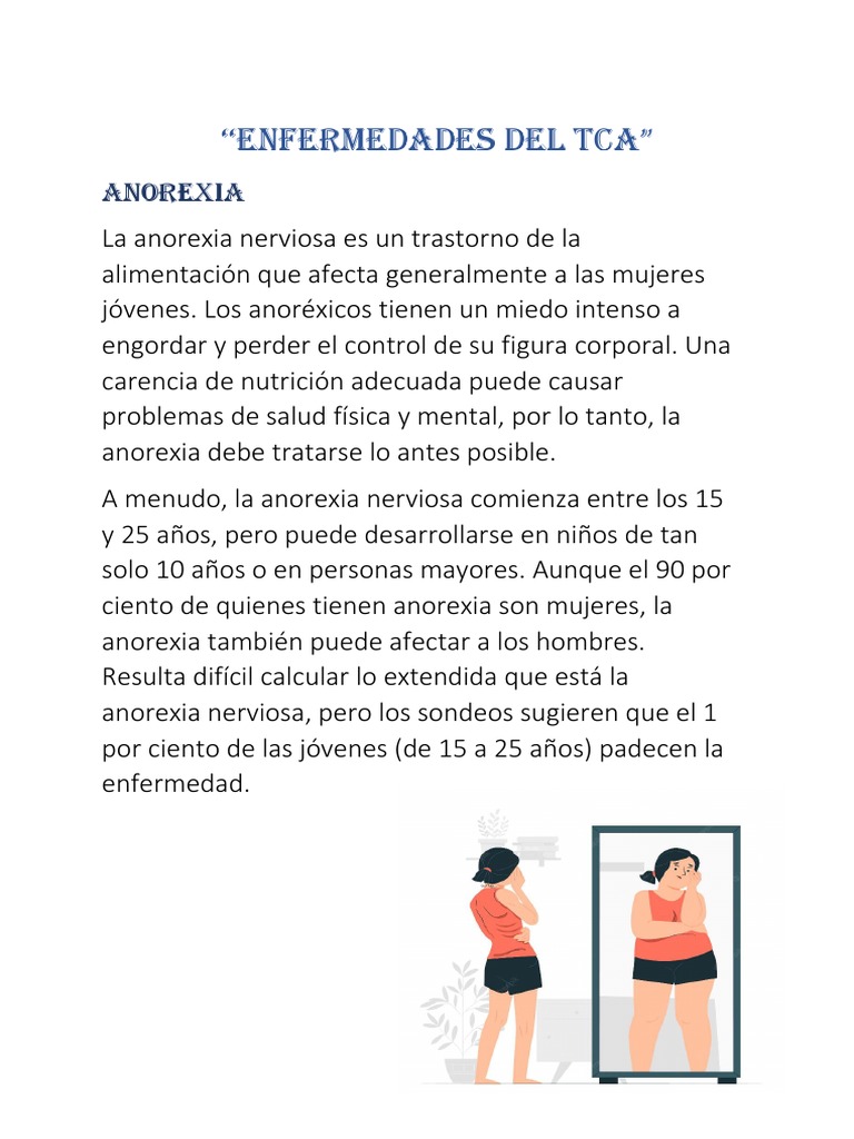 Enfermedades Del Tca Pdf Bulimia Nerviosa Anorexia Nerviosa