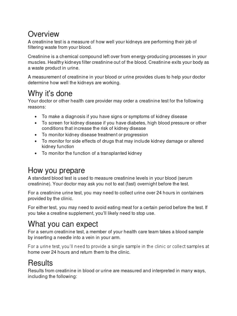 Creatinine pdf creatinine internal medicine