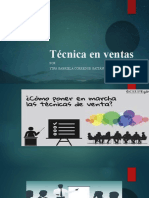 Técnica en Ventas Power Point