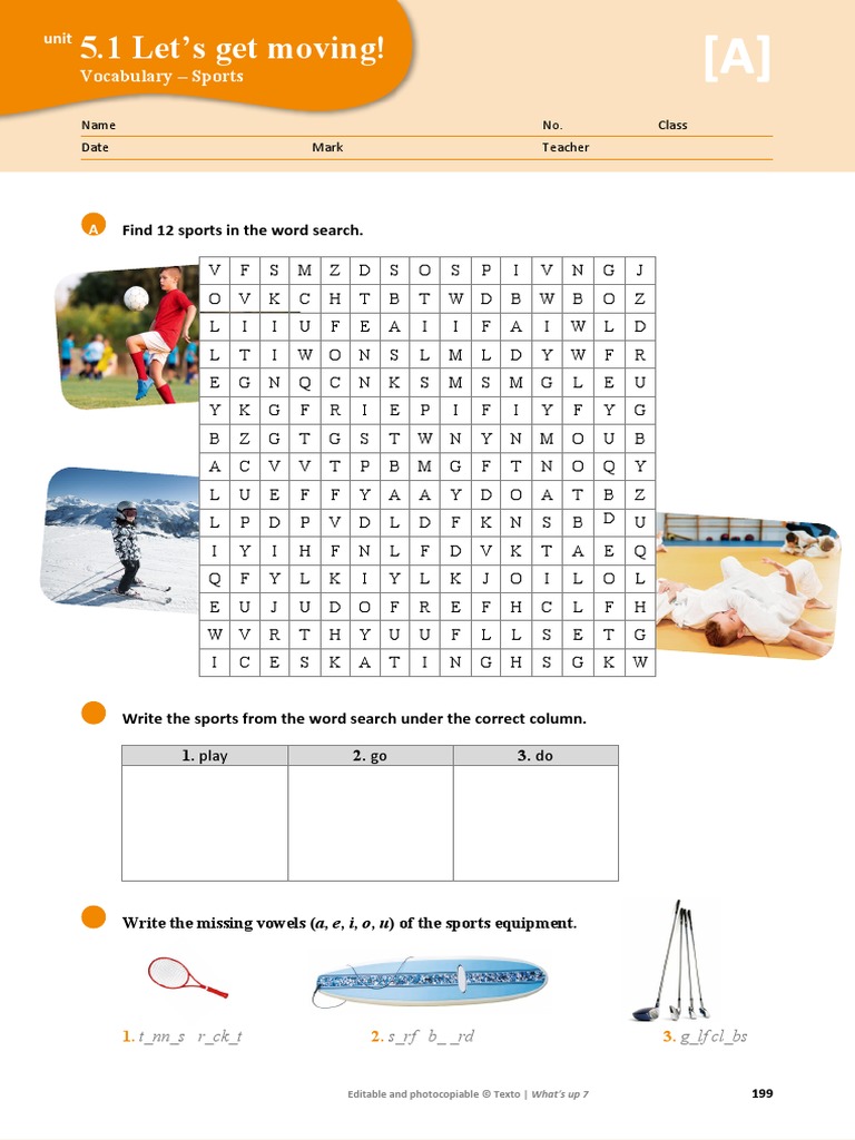 CAP (Vocabulary 10) pp199200 PDF Leisure Activities Recreation