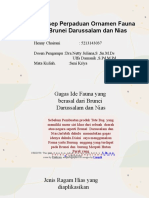 Peta Konsep Perpaduan Ornamen Fauna Dari Brunei Darussalam dan Nias