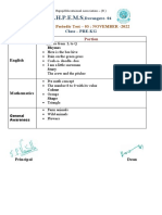 PT-3 PORTION CLASS-KG To UKG