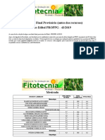 Resultado Final Provisório Antes Dos Recursos Do Edital 43 2019s