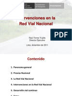 4.2 Intervenciones en La Red Vial Nacional