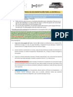 Protocolo de Entrega de Documentación para La Matrícula 2022