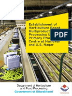 IP UK Establishment of Horticulture Based Multiproduct Processing Unit With Primary Processing Centre