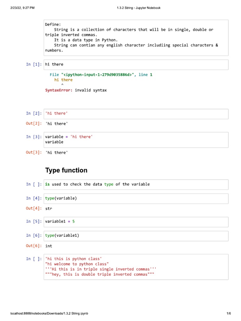 1.3.2 String | PDF