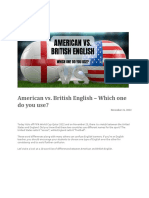 American Vs British