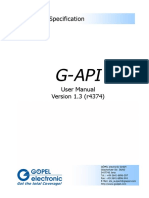 G API Manual
