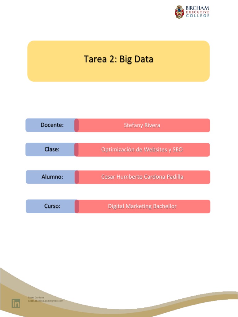 Impacto de Big Data en Marketing Empresarial | PDF | Big Data | Información