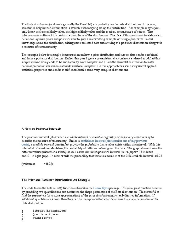 The beta distribution pdf probability distribution confidence