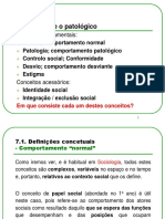 Normal - Patológico + Controlo Social + Estigma - Aulas 7, 8 e 9