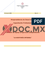 Xdoc - MX La Auditoria Integral Colegio de Contadores Publicos de Mexico