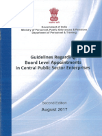 Guidelines Board Level Appointments in CPSEs Updated 29.08.2017