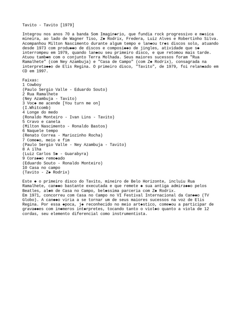 Tavito - Tavito (1979) | PDF