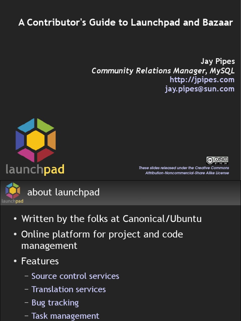 Launchpad & Bazaar Contributor Guide | PDF | Free Software | Operating ...