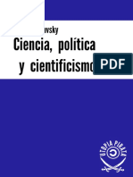 Ciencia, Política y Cientificismo