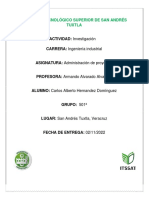 Investigación Admi - Proyectos