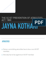 SC ST Act Presentation Jayna
