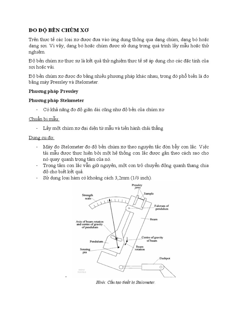 ĐO ĐỘ BỀN CHÙM XƠ | PDF