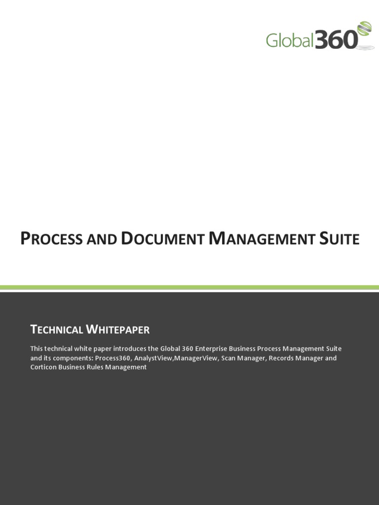 Technical White Paper - Global 360 Process and Document Management ...