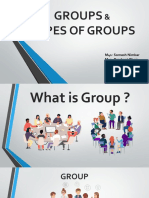 Groups and Types of Groups