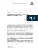 Editorial: Trabajando Juntos Por Un Mundo Sostenible Desde La Mejora de Las Prácticas Educativas